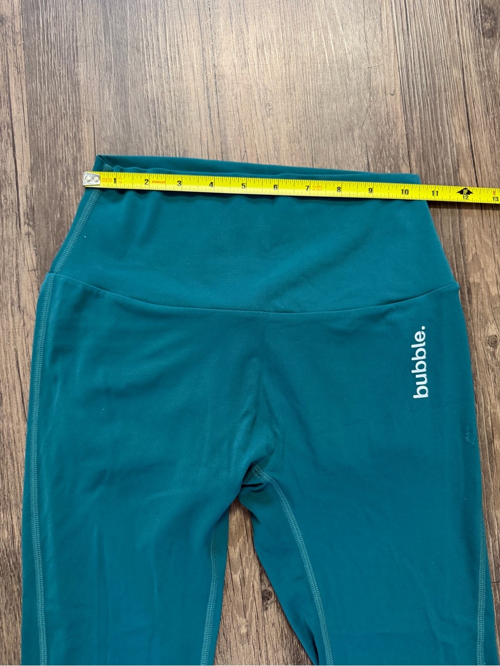 Activewear High-Waist Teal Scrunch Bootie Pocket Leggings Stretch Yoga Workout S - Picture 10 of 11